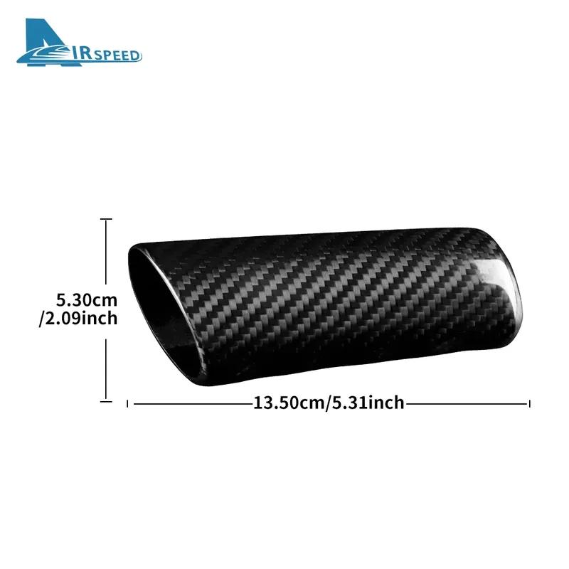 Real Hard Carbon Fiber Car Handbrake Cover For Abarth 595 695 2012-2014 2015 2016 2017 2018 Accessories