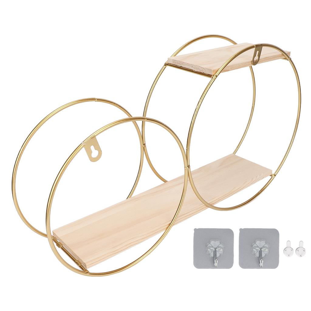 Wandbehang-Aufbewahrungsregal Metall Rund Dekorativ Wandmontage Schwebender Organizer für Badezimmer