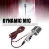 Retro Dynamic Vocal Classic Cardioid Microphone with XLR Female to Adjustable Microphone for Stage and Live Performances Microphone, 6.35mm Cable,