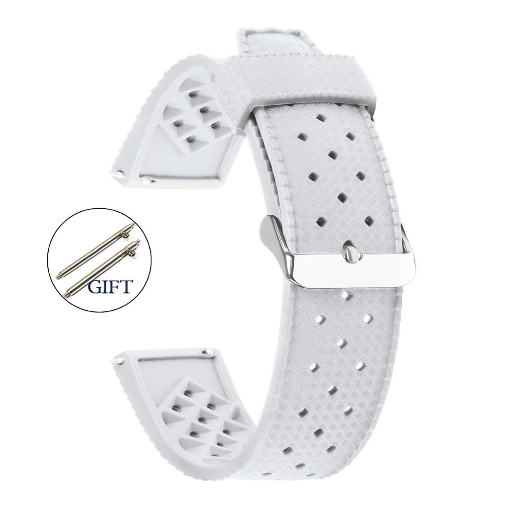 Tropical Silicone Strap Quick Release Watch Band 18mm 20mm 22mm TPU Tropic Strap Smart Watch Strap for Oris Seiko Citizen