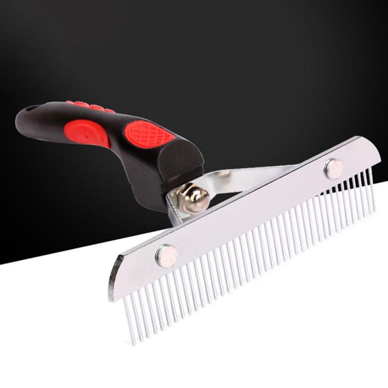 Hundebürsten zur Fellpflege großer Hunde Langhaar Hund Rechen Tierpflegebürste Stahlkamm für Husky Golden Retriever Deutscher Schäferhund