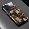 Halloween Ghost Art Black Glass Phone Case For Motorola Moto G14 G22 G24Power G24 G34 G35 G45 G54 55 G75 G84 85 Hard Black Cover