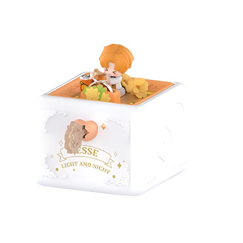 New POP MART X The Love Of Light And Night Flip Romantic, Ring Box, Collection Scenario Figure Trendy Figures 10.6cm PPMT-2408-0017