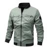 Men'S Letter Embroidered Casual Bomber Jacket