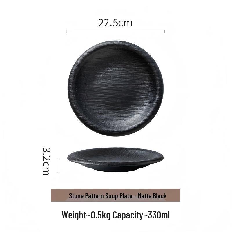 Abay Chinese Style Ceramic Deep Plate