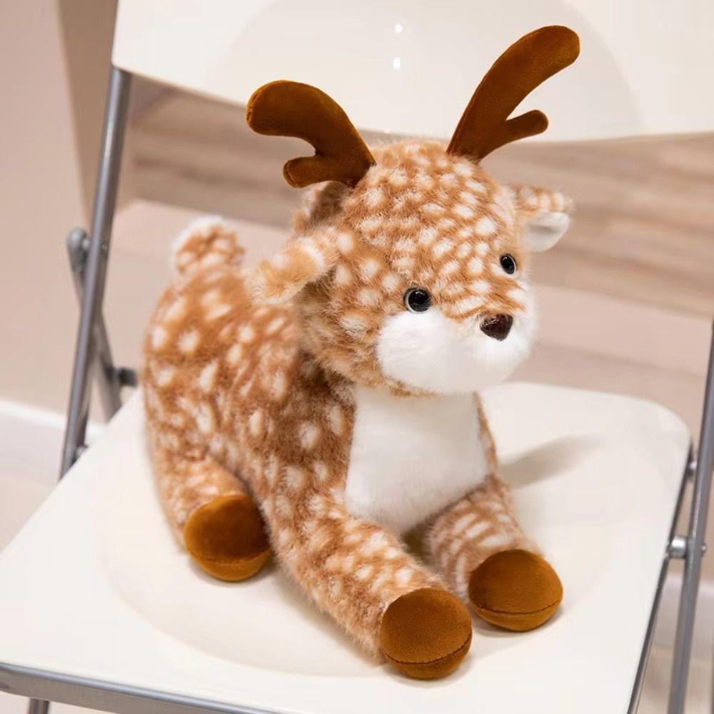 Interactive Christmas Deer Toy PP Cotton Stuffed Animal Dolls Toys  Home Decor