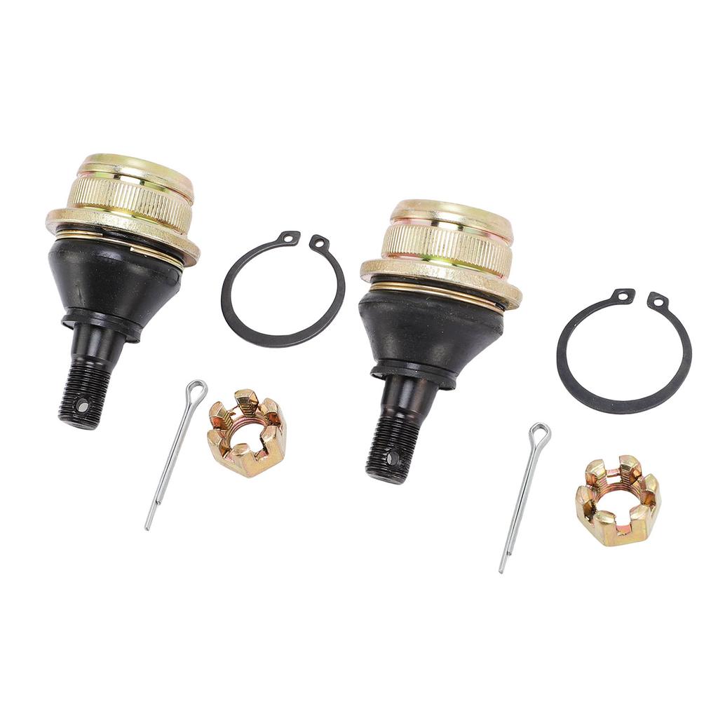 2PCS Lower Ball Joints 59266 1080 Alloy Steel Rubber Ball Joints Kit with Slot Nuts Cotter Pins Replacement for KAF400