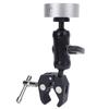 Satellite Clamp Bracket Adapter Set Aluminum Alloy Adjustable Clamp Bracket Kit for Mini for RV Pole Yacht Silver