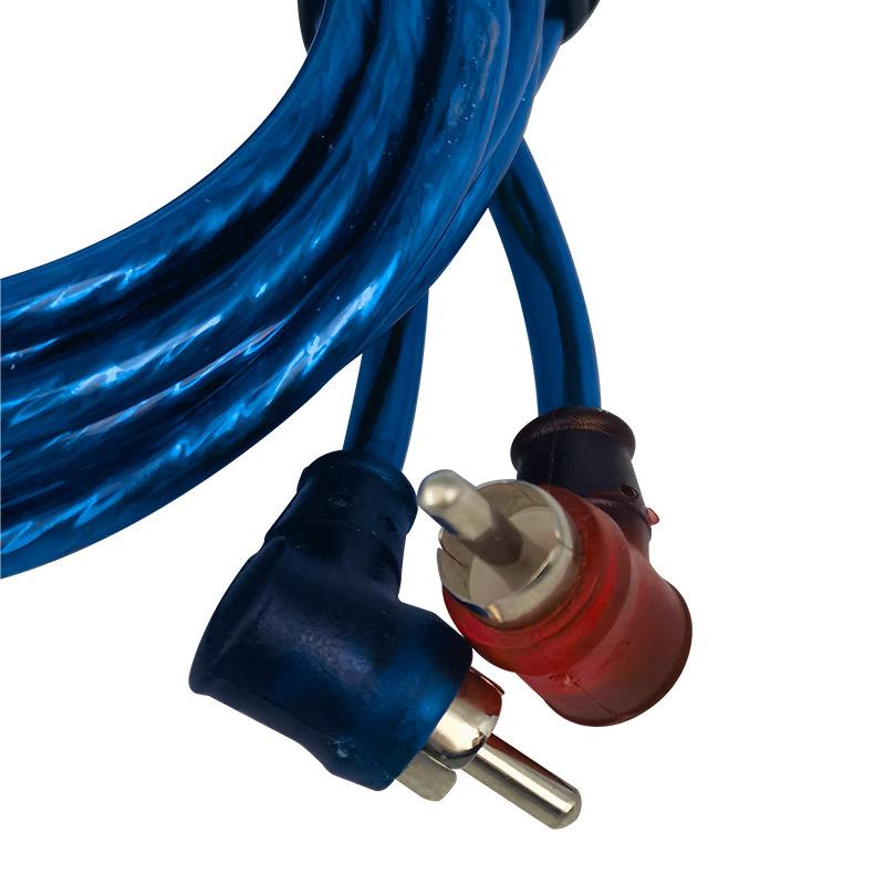 Automotive Pure Copper Audio Amplifier Cable 1/2/3/4.5/5M Car Audio System Modification Subwoofer Amplifier Wire Signal Cable