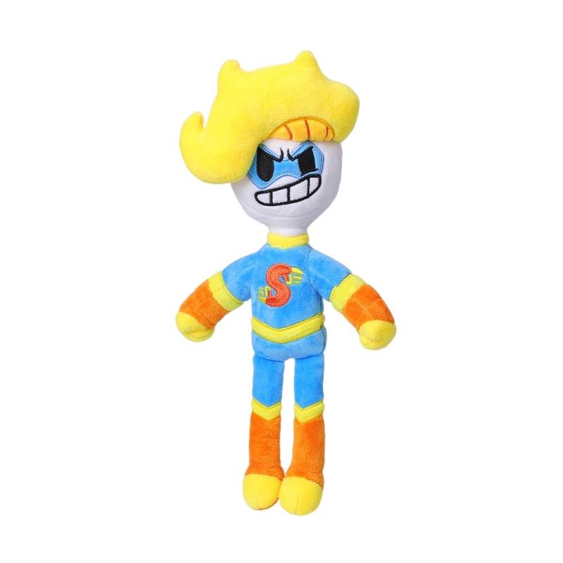 Peluche Supereroe Bryson And Ham Giocattolo di Peluche con Opzioni di Colore Marrone e Blu