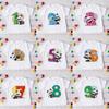 Childrens Birthday Number 19 Panda Animal Cartoon Shirt Tshirt Boys and Girls Birthday Gift Baby Clothes 19 Years Old