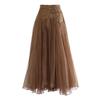 Skirt for Women Casual Versatile Elastic High Waist Long Loose Solid Color Trousers Stretchy Slim Skirt