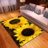 Sunflower Living Room Area Rug Bedroom 3D Carpet Memory Foam Kids Play Home Decor Kitchen Rug Floor Mat Absorbent Anti-Slip Door