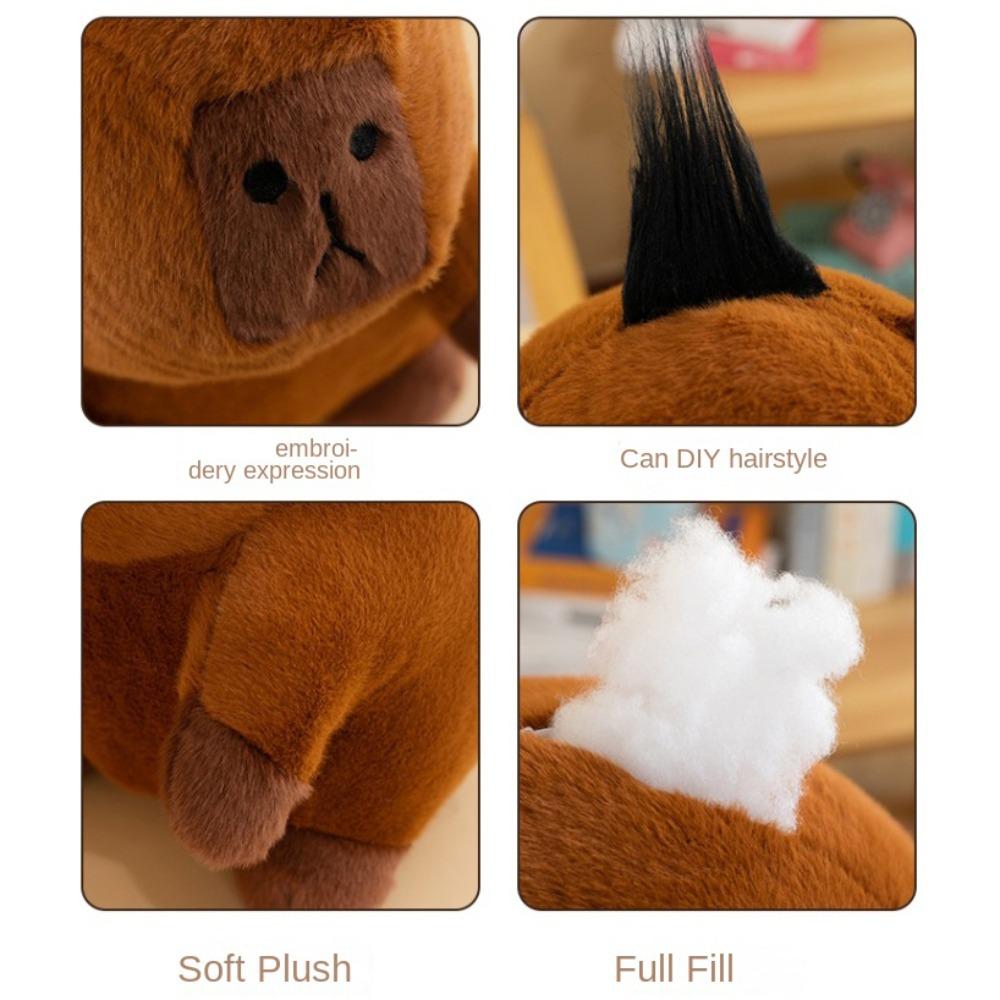 Diy Hair Capibara Anime Fluffty Toy Soft Capybara Plush Doll Capybara Plush Toy  Home Decor