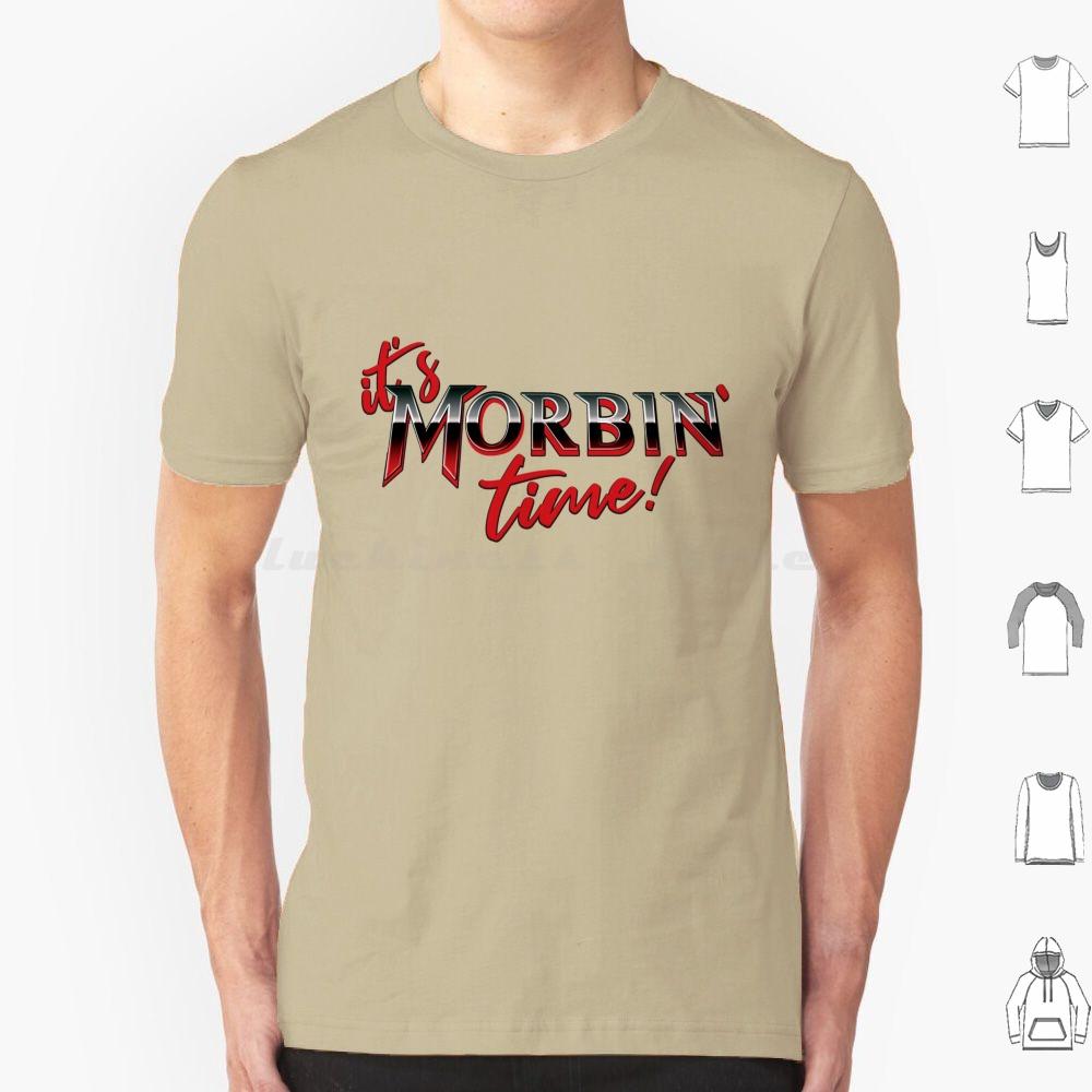 „It’s Morbin Time V1“ T-Shirt, Größe 6XL, Baumwolle, cooles T-Shirt, Meme-Film, Morbin, Morb, Vampir, Superheld, Morbius, Internet