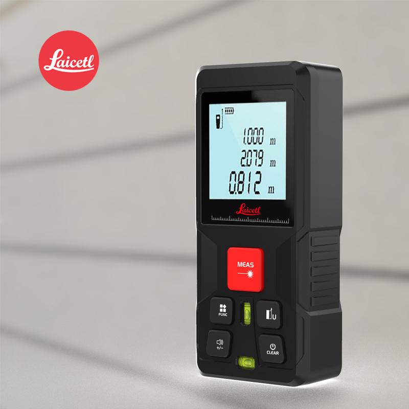 Laicelt Laser Tape Measure 120M Red Laser Distance Meter High Accuracy Roulette Multiple Measurement Functions Electronic Ruler
