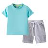 Kids' Short-Sleeve T-Shirt & Shorts Set - Summer Casual Two-Piece with Trendy Print