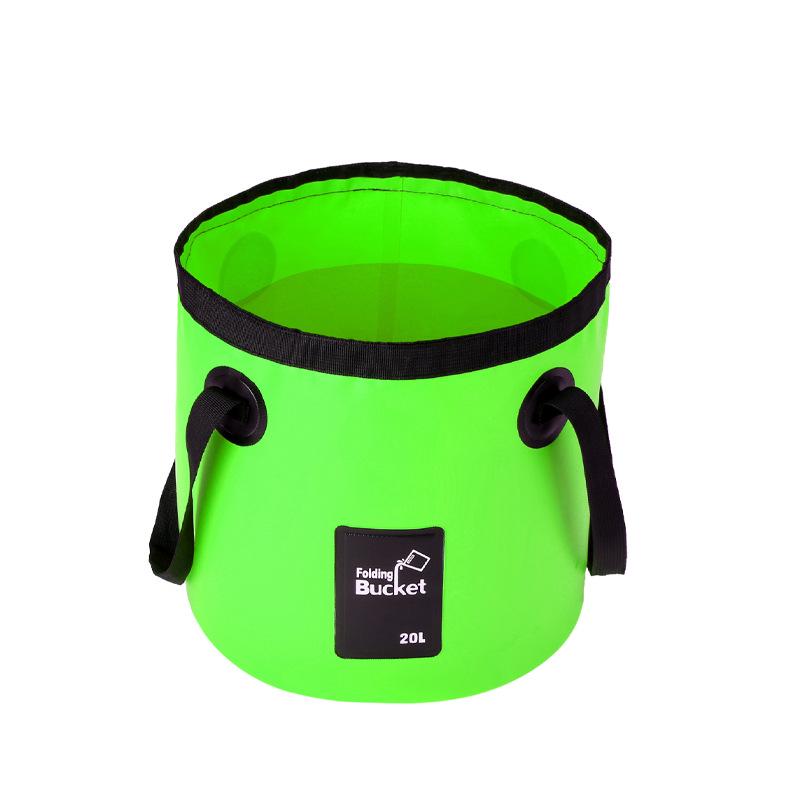 Multipurpose Outdoor PVC Folding Bucket for Water Storage, Fishing, Car Wash, and More