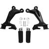 Green-L Motorcycle Passenger Footpeg Rear Footrest with Mount Bracket Kit Fit for Kawasaki Ninja 650 2017-2024 Z650 2017-2024