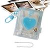 Mini Photo Albums Key Chain Decoration PVC Photos Holder Pockets Accessories For Photos Cards Keychain Pendant Card Holder