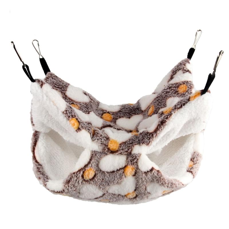 Pet Small Animal Hamster Furry Bed Habitat Soft Shelter Hammock Rabbits Hideaway Bed Rodents Toy for Cage