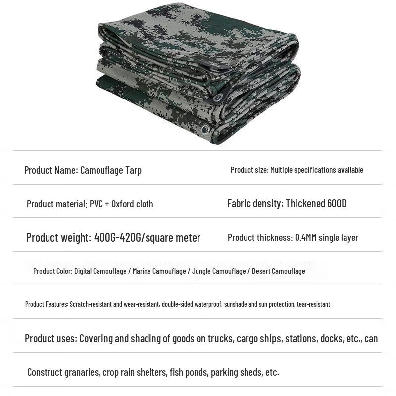 Chongfengju Digital Camouflage Tarpaulin