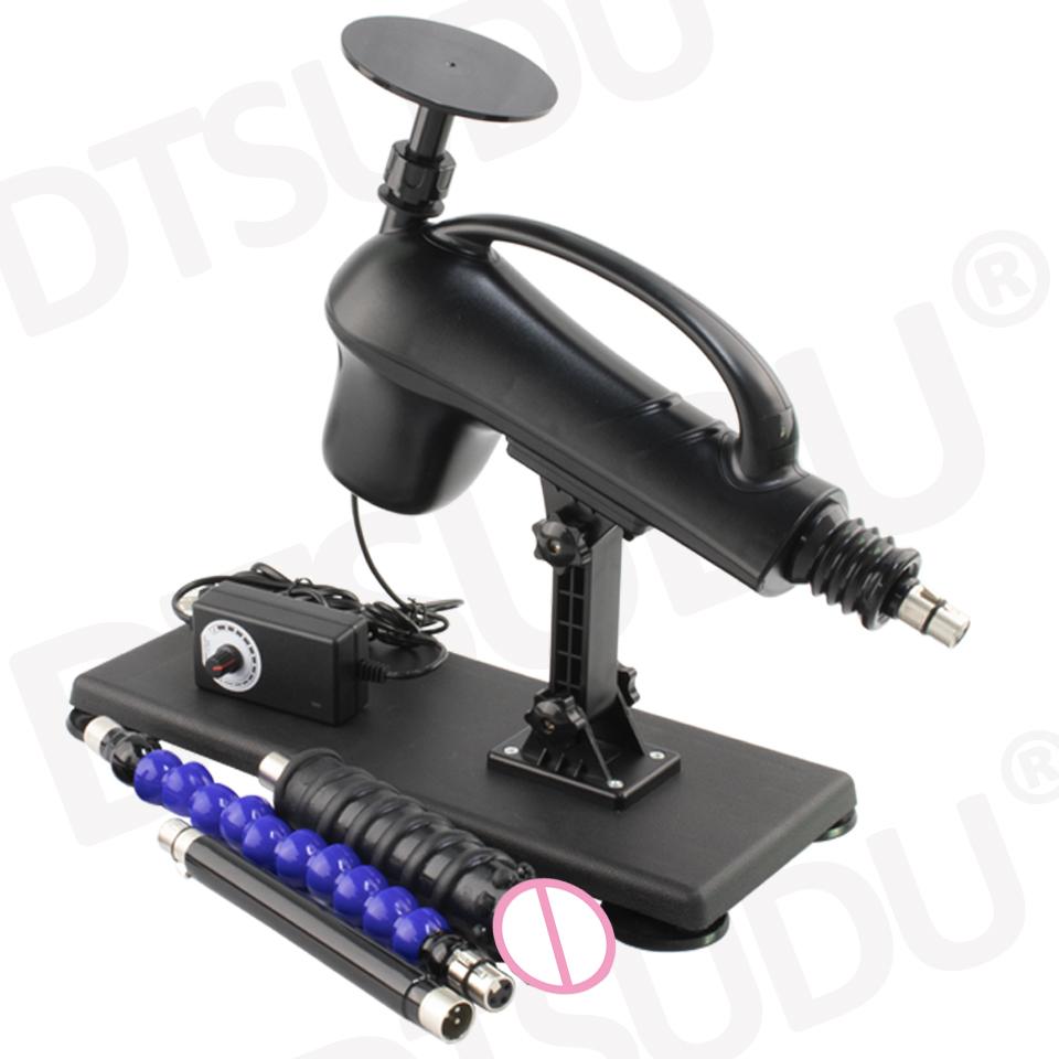 Portable Automatic Sex Machine with Different Dildos for Female Masturbation ,Pumping Gun for Couple ,Uniqu Sex Toy