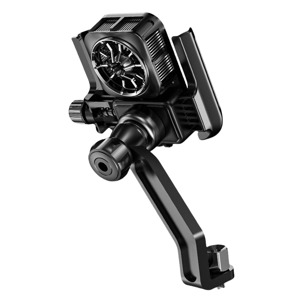 Cooling Bike Phone Holder Anti-Shake Motorcycle Cellphone Holder Navigation Bracket for Motorcycle Bicycle Scooter
