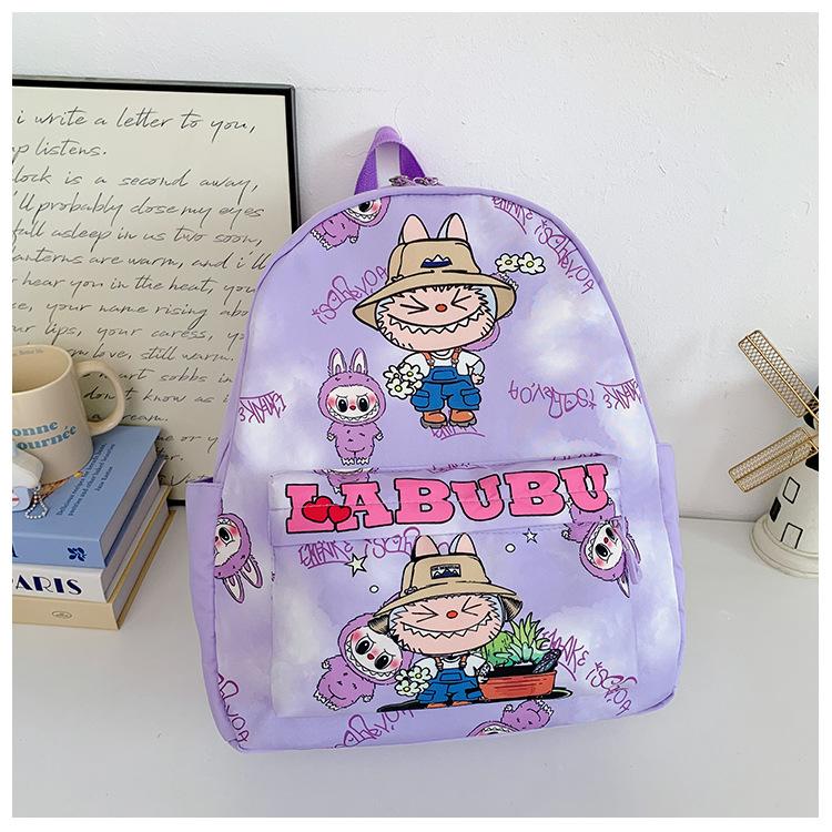 Foreign Style Internet Celebrity Boys And Girls Backpack Cartoon Animation Cute Print Primary School Bag Size Children Backpack