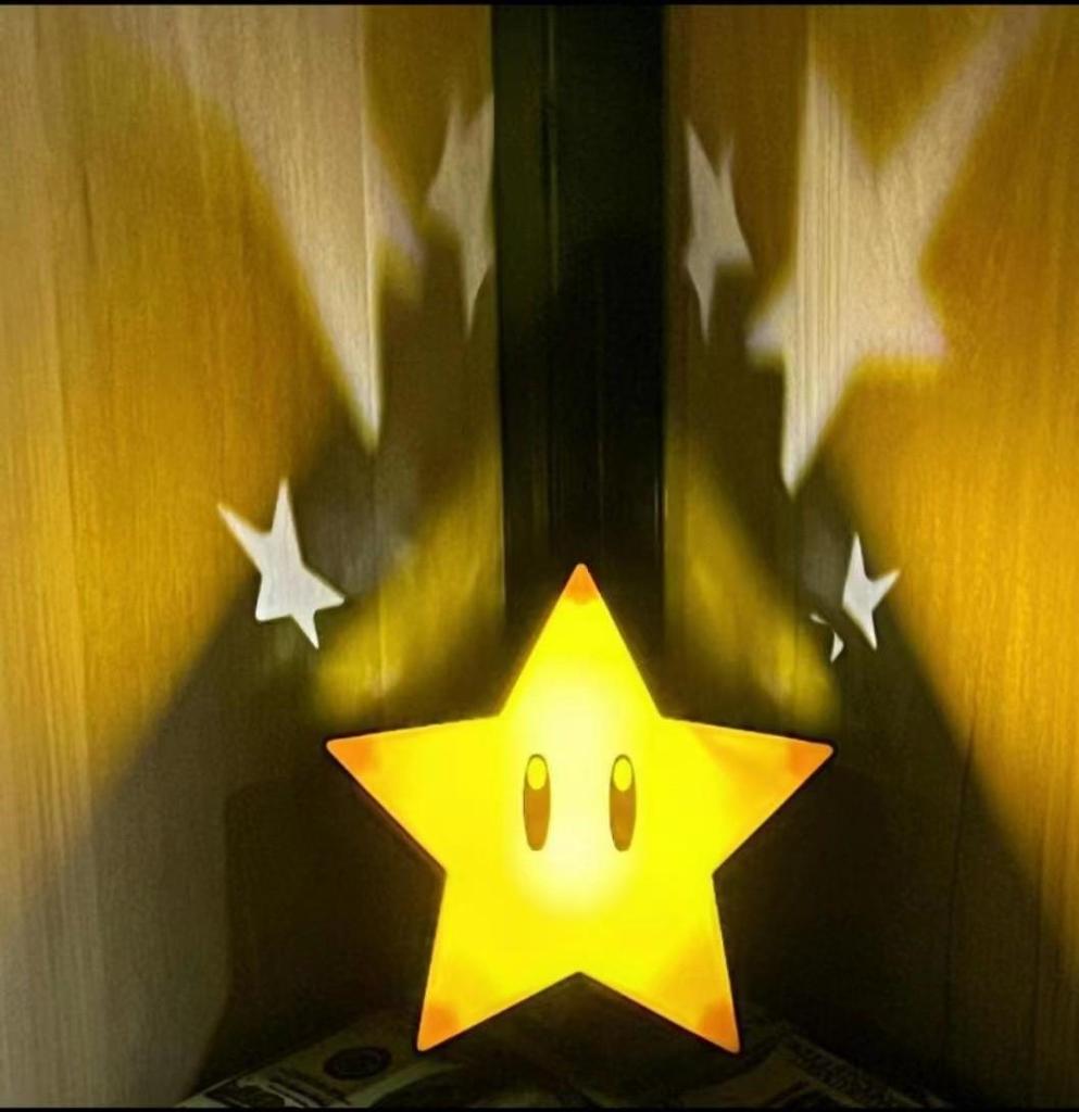 Sound-Activated Mario Question Mark USB Night Light – Creative Childhood Game Lamp