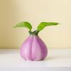 Cute Hydroponic Flower Holder Ceramic Flower Pot Desktop Ornament Onion Vase  Living Room