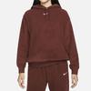 Nike Casual Logo Hooded Sweatshirt Women Tops Chestnut DD5119-273