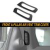 Front A-pillar Air Vent Trim Cover Decor Sticker For Dodge Durango 2011+ Carbon