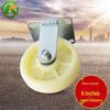 6-Inch Heavy Duty White Nylon Swivel & Fixed Caster Wheel