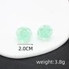 Resin Transparent 3D Flower Big Stud Earring for Women Personality Creative Lovely Simple Wedding Jewelry Girl Gift Brincos