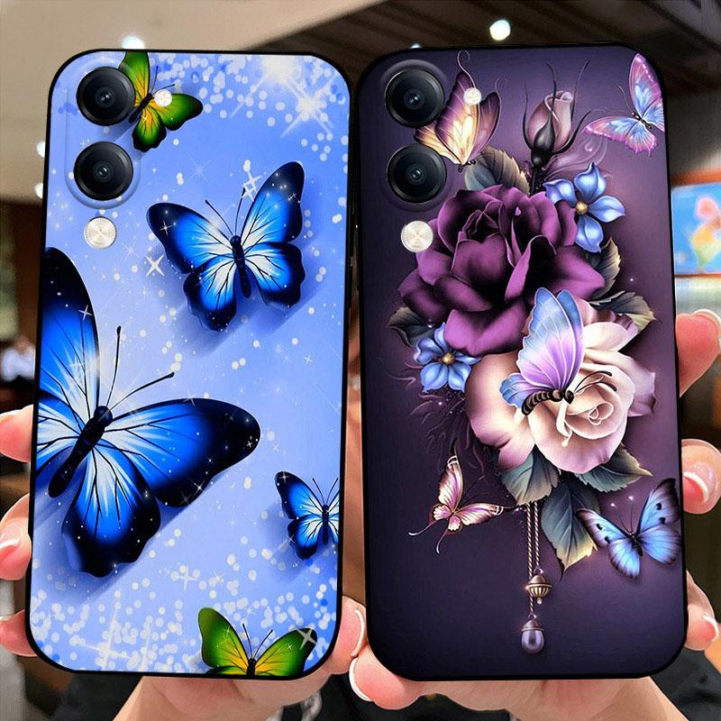 Hülle Für Vivo Y04 Y 04 4G Modefarbe Bemalte Handyhülle Weiche Silikon TPU Hüllen Schalen Für VIVO Y29s 5G Bumper Fundas Hüllen