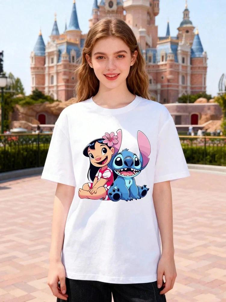 Cute Lilo Stitch T Shirt Unisex S