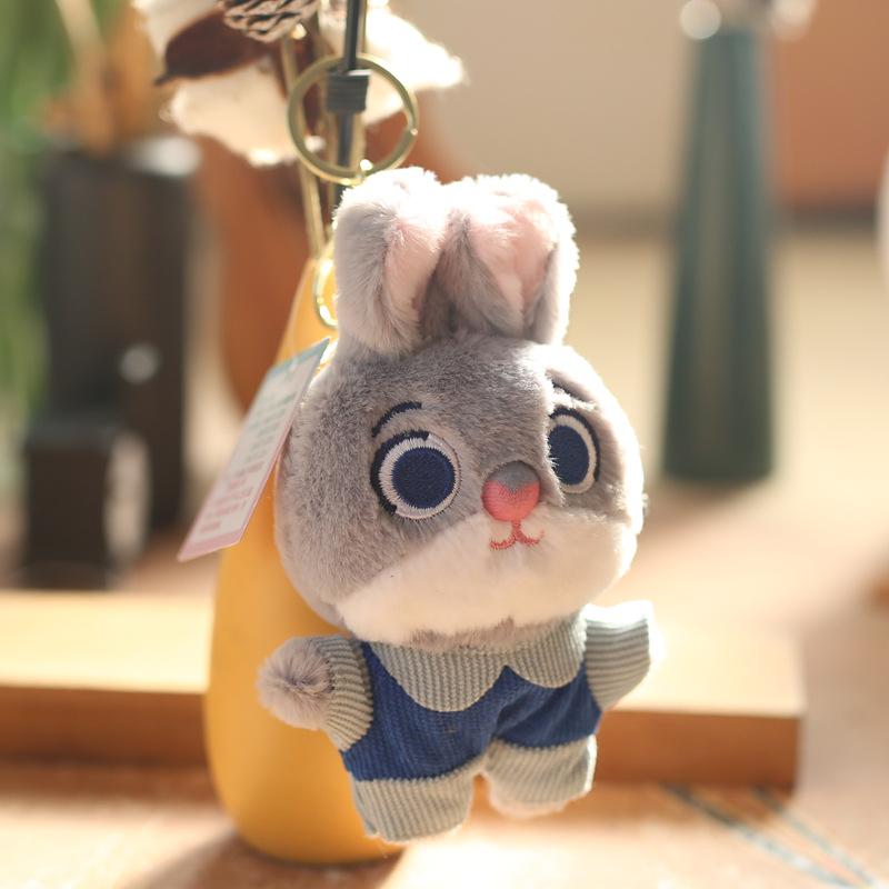 Cute Little Rabbit Pendant Plush Toy Doll Little Fox Bag Hanging Keychain Doll Doll