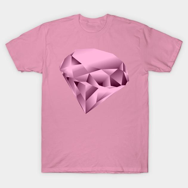 T Shirt Women Pink Diamond Harajuku Print Kawaii Tshirt Summer Short Sleeve Female T-Shirt Top Tee