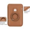 Universal RFID Blocking Magnetic Card Holder Anti-theft Leather Wallet Stand Safety Phone Card Bag for Magsafe Wallet