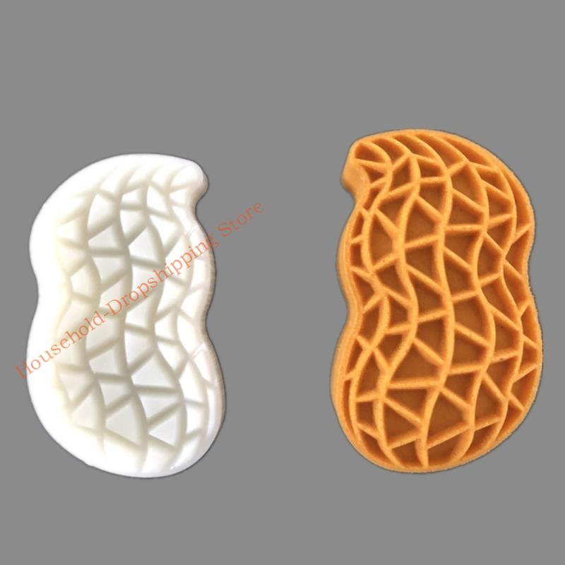 85AD Mooncake Mold 50g Peanut Stamp Cake Cookie Mould Cutter Hand Pressure Baking Accessories Mid-Autumn Festival