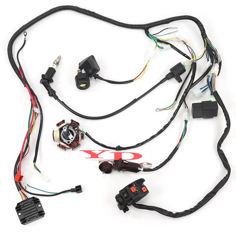 ATV Off-Road Big Bull 125-150cc Dinosaur GY6 Ignition Start Wiring Harness Assembly /