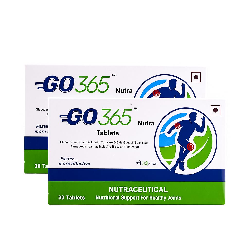 

Vedistry Go365 Nutra Joint Mobility Support Tablets With Glucosamine Chondroitin And Vitamins For Daily Joint Care 30 Tablets X Pack Of 2