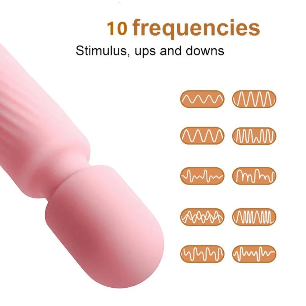 Mini AV Vibrator for Women G Spot Vibrator Clitoris Stimulator Nipple Massager Adult Sex Toy Magic-Wand Dildo Female Masturbator