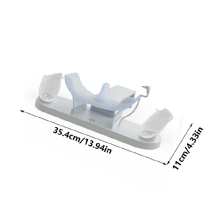 Type C Charging Dock Base Controller Charger Holder Station Nonslip Large Base for MQ 3S/3 VR Glasses White