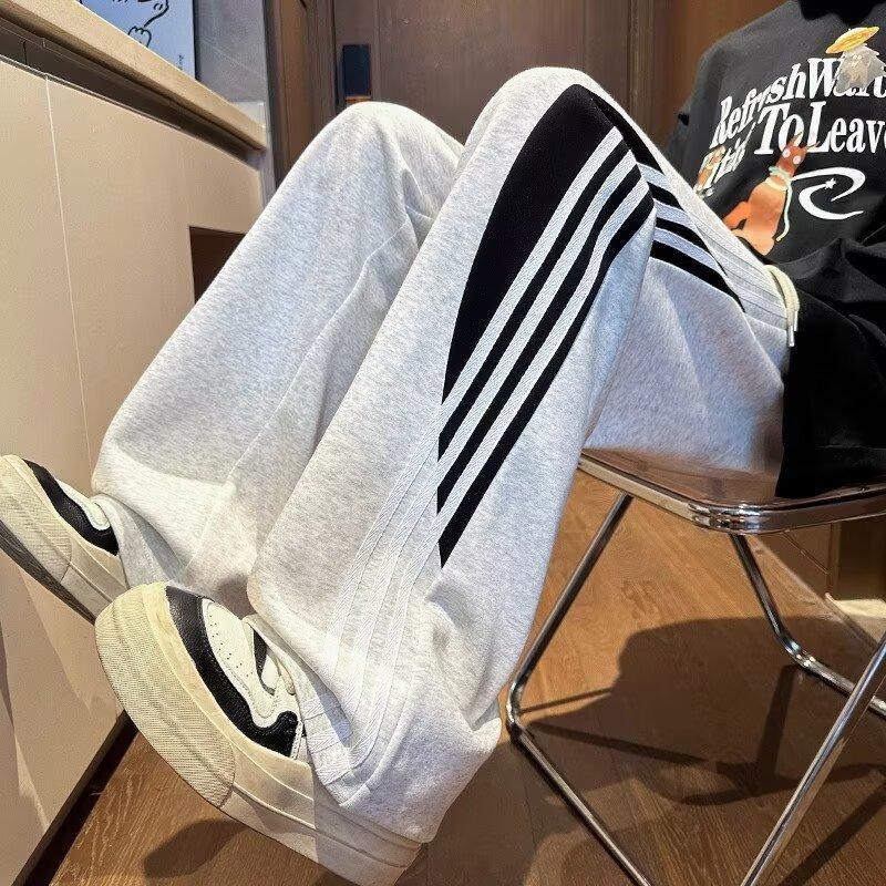 New sports pants men's autumn straight loose casual sweatpants trendy men's casual pants