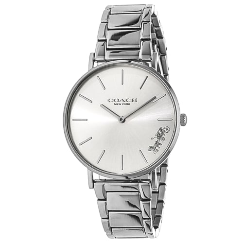 Coach Perry Watch, 36mm, Silver Dial, Quartz Movement, Water Resistant, Mineral Glass, 14503344, Women's, Silver