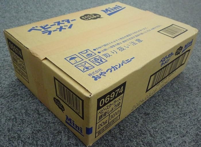 Oyatsu Company Baby Star Ramen Tonkotsu Soy Sauce Flavor 20g X 30 Bags of Calcium Recipe Dagashi [Official] (Lots Sachets)