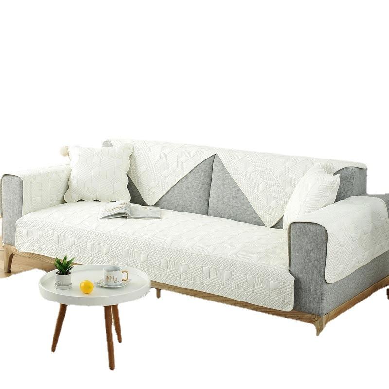 Fabric Quilted Sofa Cushion Four Seasons Leather Sofa Cushion Simple Modern Fabric Sofa Cover