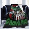 Big Mouth Bass Theme Blanket Washable Sofa Flannel Blanket Beach Blanket Home Office Decorative Blanket